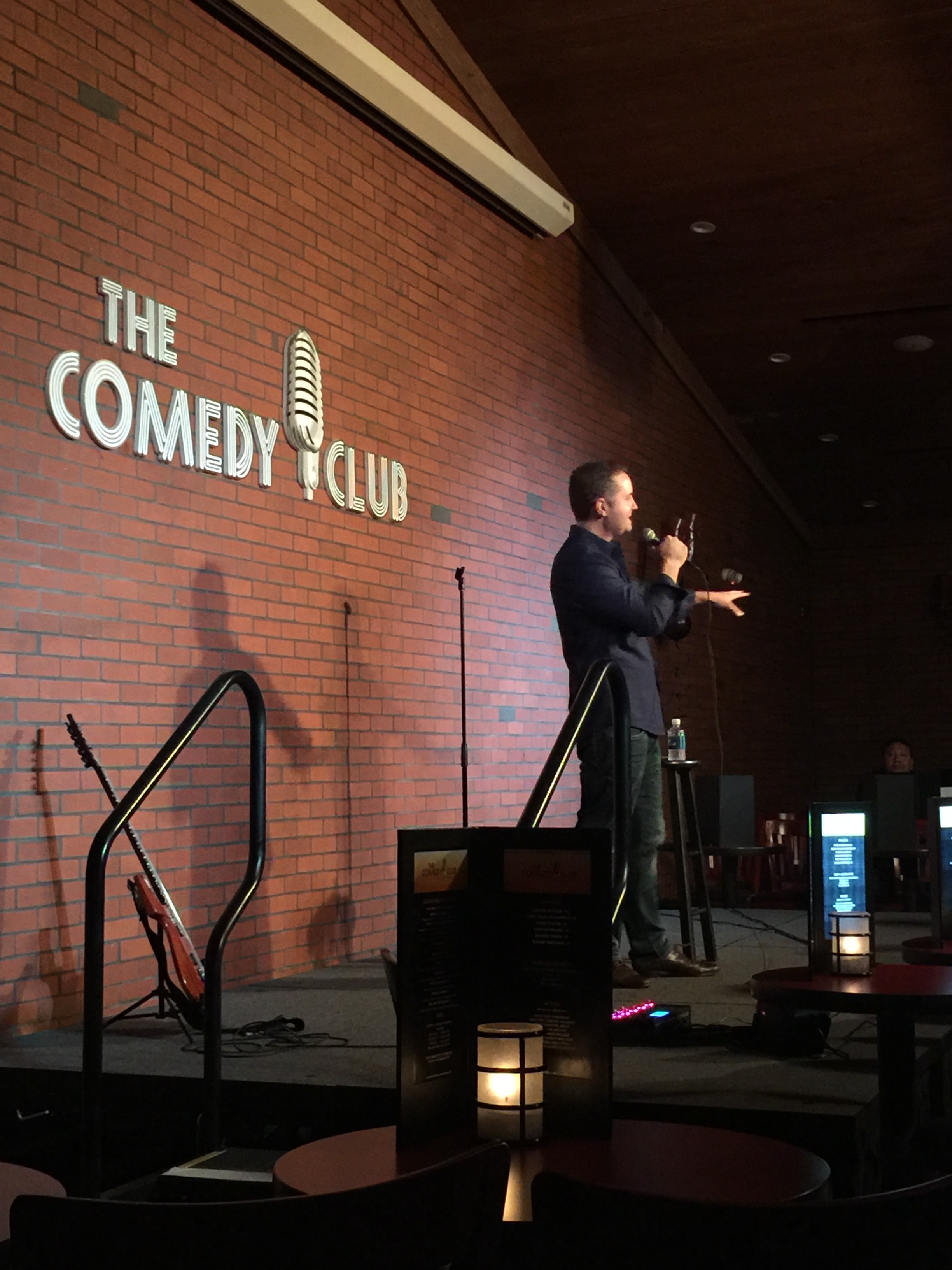 Brandon performing at Downtown Comedy Lounge