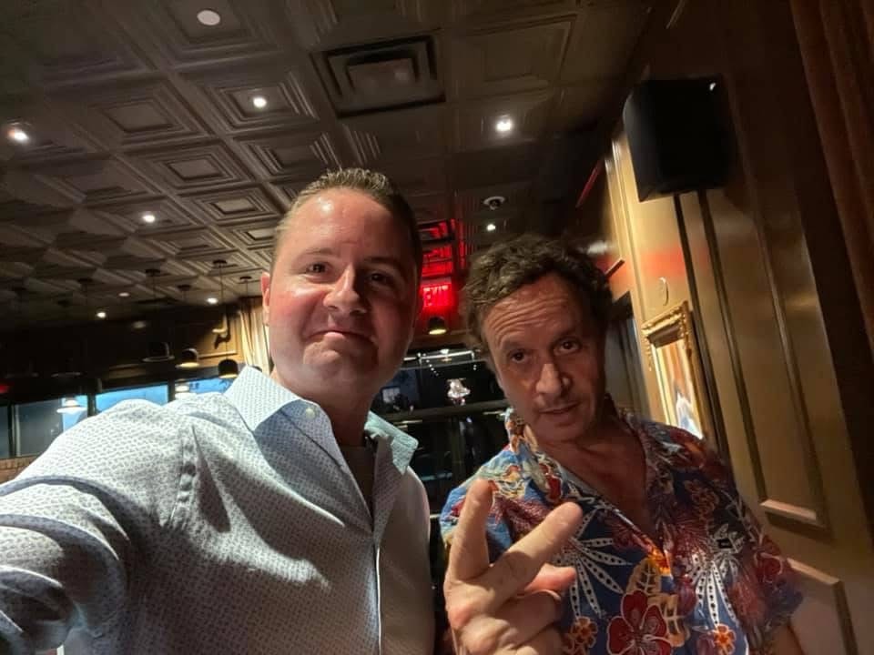 Brandon with fellow comedians
